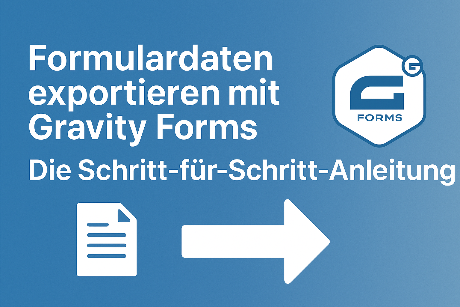 Formulardaten exportieren mit Gravity Forms – Die Schritt-für-Schritt-Anleitung